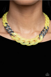 Curb Your Enthusiasm Yellow Necklace