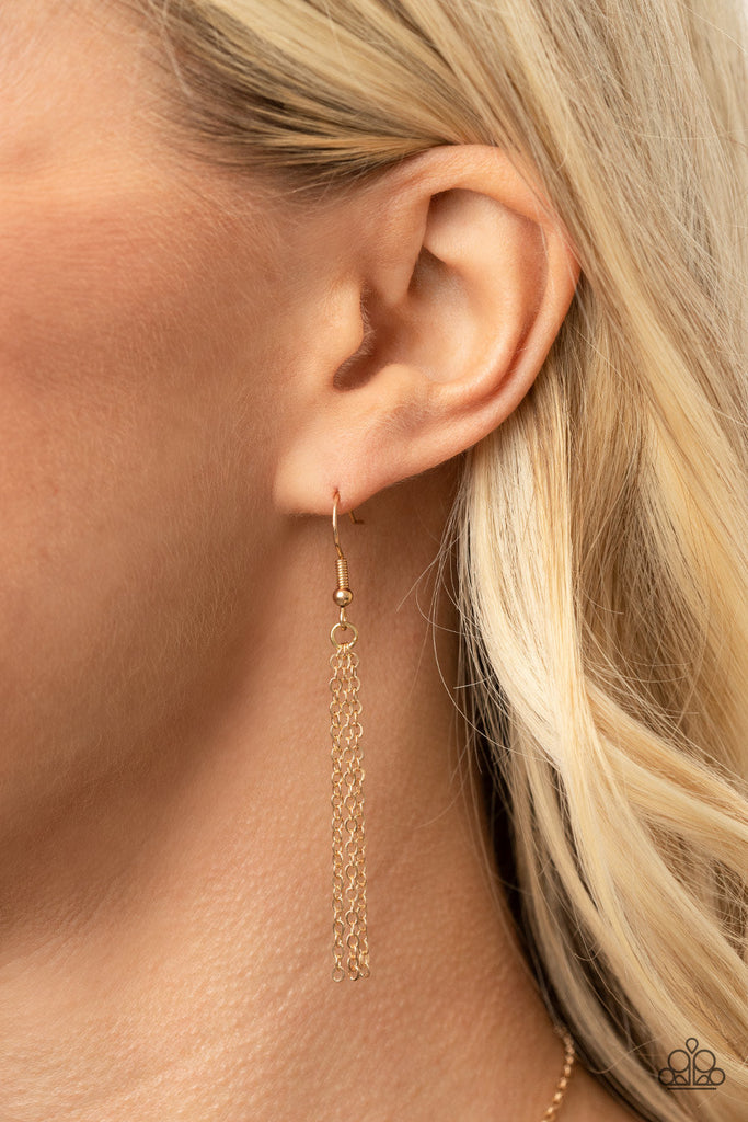gold chain ear-cuff - MAM