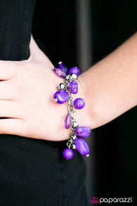 Coral Sea - Purple Bracelet-Paparazzi Accessories-ShelleysPaparazzi.com