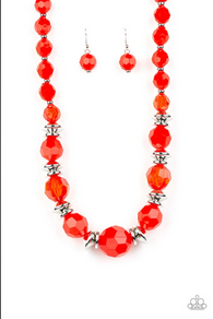 Dine and Dash Red Necklace
