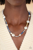 Modern Marina - Blue Necklace and Bracelet Set
