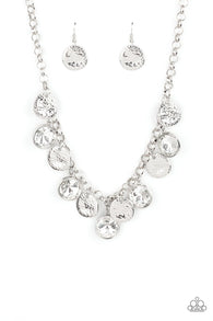 Spot On Sparkle - White Necklace