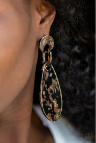 A Haute Commodity Black Post Earrings