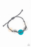 Barefoot Beaches - Blue Necklace and Shore Up Bracelet Set
