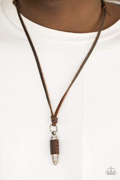 Boldly Bulletproof Brown Necklace