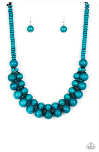 Caribbean Cover Girl Blue Necklace