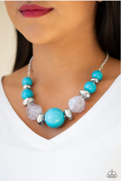 Daytime Drama Blue Necklace