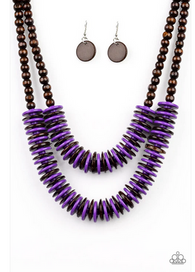 Dominican Disco Purple Necklace