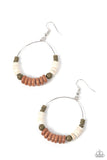 Earthy Esteem Brown Earrings