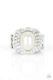 Glittering Go-getter White Ring