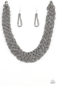 Mesmerizingly Mesopotamia Black Necklace