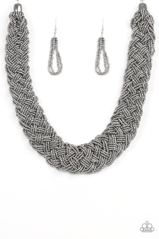 Mesmerizingly Mesopotamia Black Necklace