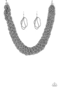 Mesmerizingly Mesopotamia Silver Necklace