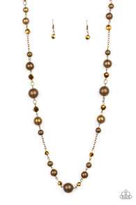 Modernly Majestic Brass Necklace