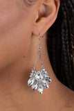 Prismatic Pageantry White Earrings