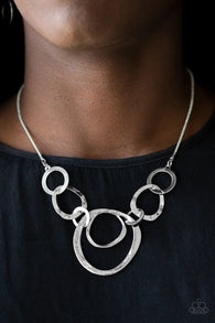 Progressively Vogue Silver Necklace