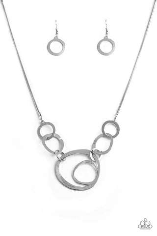 Progressively Vogue Silver Necklace