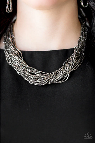 The Speed of Starlight Gunmetal Necklace