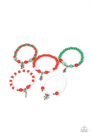 5 Piece Kid's Christmas Bracelet Set Starlet Shimmer