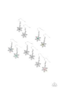 5 Piece Snowflake Christmas Kid's Earrings Starlet Shimmer
