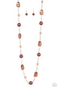 A-List Appeal - Brown Necklace