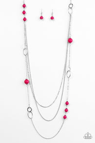 Absolutely It Pink Necklace-ShelleysBling.com-ShelleysPaparazzi.com