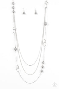 Absolutely It Silver Necklace-ShelleysBling.com-ShelleysPaparazzi.com