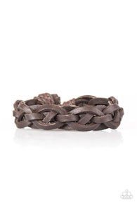 Absolutely Knot Brown Urban Bracelet-ShelleysBling.com-ShelleysPaparazzi.com