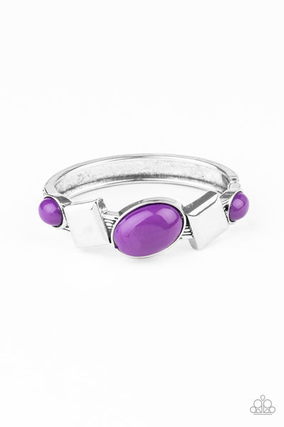 Abstract Appeal Purple Bracelet