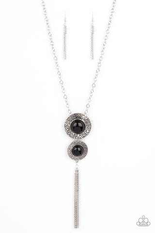 Abstract Artistry - Black Necklace