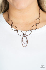All Oval Town Copper Necklace