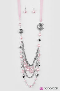 All The Trimmings Pink Necklace-ShelleysBling.com-ShelleysPaparazzi.com