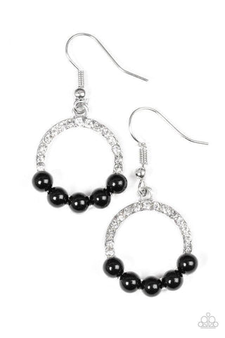 All Time Glow Black Earrings-ShelleysBling.com-ShelleysPaparazzi.com