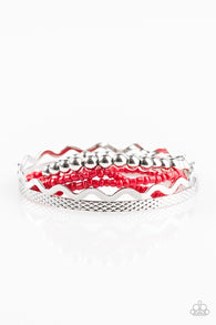Amazon Style Red Bracelet-ShelleysBling.com-ShelleysPaparazzi.com