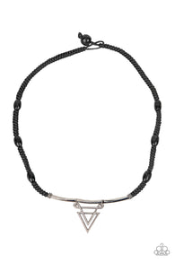 Arrowed Admiral - Black Urban Necklace