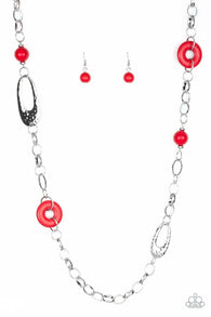 Artisan Artifact Red Necklace