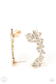 Astronomical Allure - Gold Earcrawlers Post Earrings