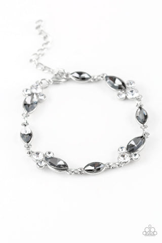 At Any Cost Silver Bracelet-ShelleysBling.com-ShelleysPaparazzi.com