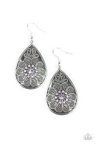 Banquet Bling Purple Earrings