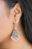 Baroque The Bank Orange Earrings-ShelleysBling.com-ShelleysPaparazzi.com