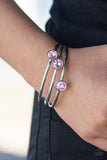 Be All You Can Bedazzle Pink Bracelets