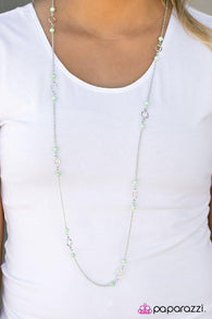 Beach Savvy - Green Necklace-Paparazzi Accessories-ShelleysPaparazzi.com