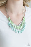 Beaded Boardwalk Blue Necklace