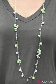 Beautifully Baroque Green Necklace