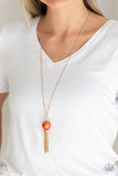 Belle of the Ballroom Orange Necklace