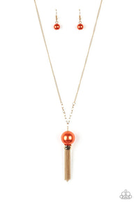 Belle of the Ballroom Orange Necklace