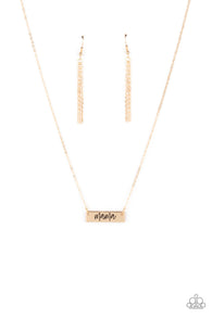 Blessed Mama Gold Necklace