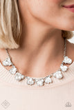 Bling to Attention White Necklace