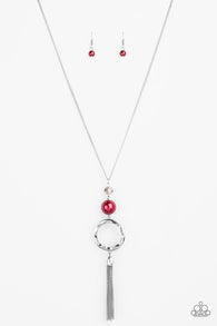 Bold Balancing Act Red Necklace-ShelleysBling.com-ShelleysPaparazzi.com