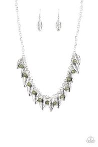 Boldly Airborne Green Necklace